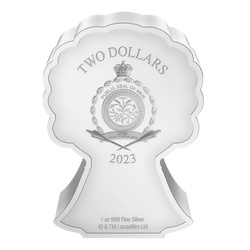 Niue: Star Wars – Lando Calrissian, moneta Chibi colorata, 1 oncia d’argento, 2023, Proof