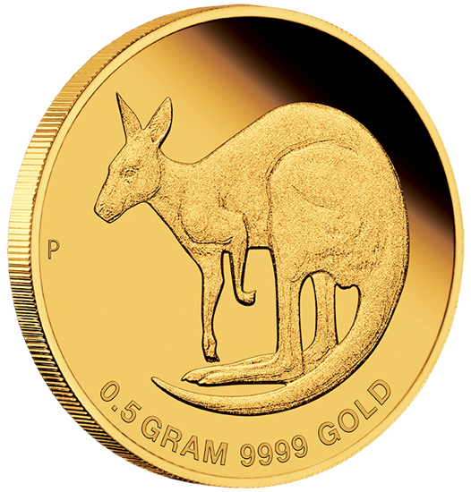 Australijski Kangur 0,5 grama Złota 2021