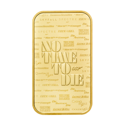 1 oz Gold Bar 007 James Bond