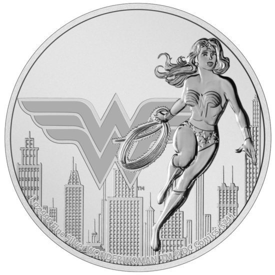 Niue: DC Comics - Wonder Woman 1 oz Silver 2021