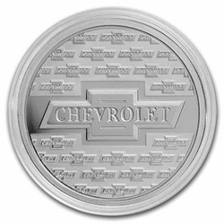 Chevrolet Genuine Parts Logo (1934-1940) 1 oz Plata