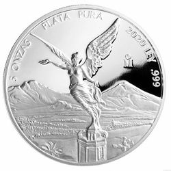 Libertad Mexicana 5 oz Plata 2020 Proof