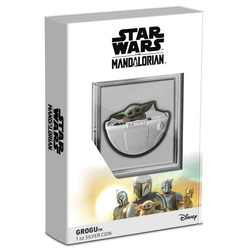 Niue: Star Wars The Mandalorian - Grogu Pod coloured 1 oz Silber 2023 Proof Coin