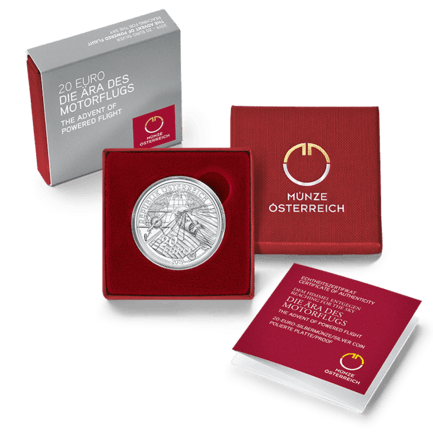 Reaching for the Sky: The Advent of Powered Flight 20 Euro 2019 Proof