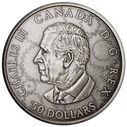 Canada: A Whimsical Tale - Steam Locomotive 3 once d'argento 2025 Moneta Antiqued