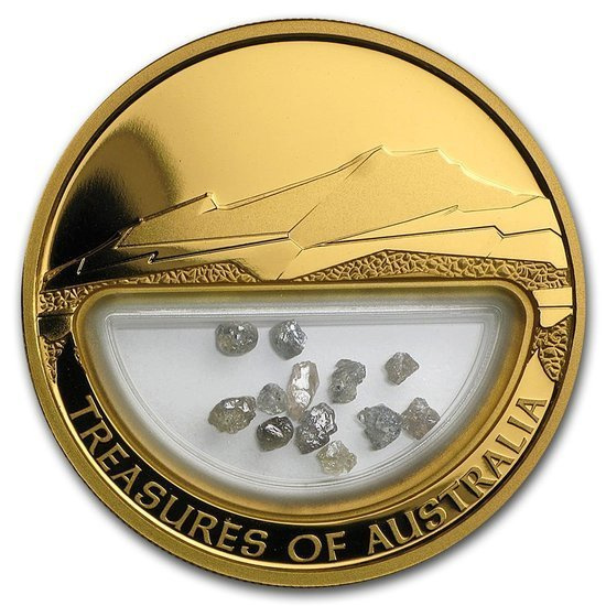 Skarby Australii: Diament 1 uncja Złota 2009 Proof