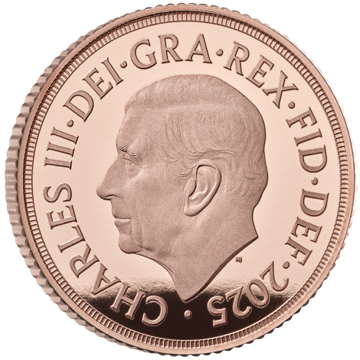 Gran Bretaña: El Soberano 2025 Juego de cinco monedas de oro proof