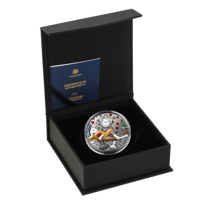 Niue: White Rabbit Rest colored 1 Ounce Silver 2025 Prooflike