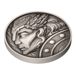Niue: Mythological Figures - Valkyrie Stand 1 uncja Srebra 2025 Antiqued Coin