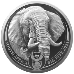 Big Five II: Elefante 1 oz Plata 2021