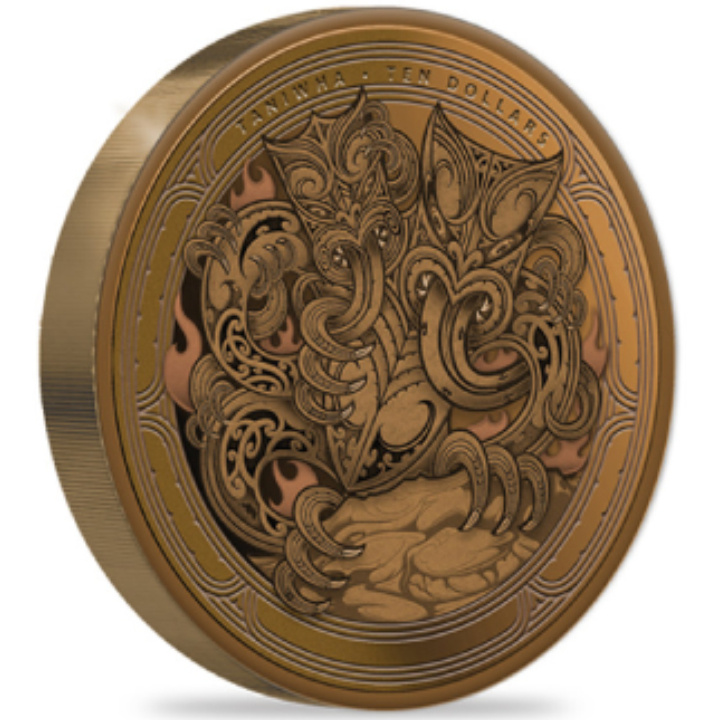 Neuseeland: Höhle Taniwha 1 oz Gold 2024 Proof-Münze