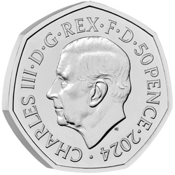 Harry Potter : clés ailées 50 pence en cuivre-nickel 2024