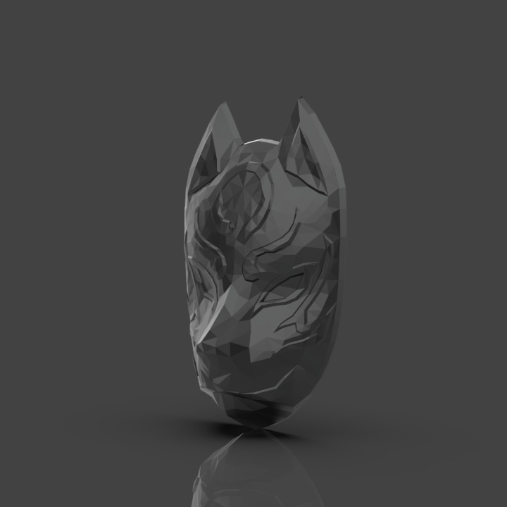 Kitsune 2 oz Silber 2023 Stackable Dark Antique Finish