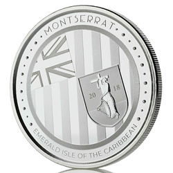Montserrat: Isla Esmeralda del Caribe 1 oz Plata 2018