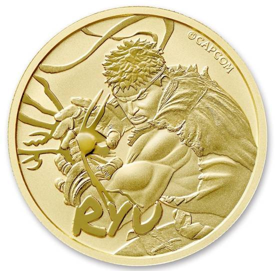 Tuvalu: Street Fighter - Ryu 1 oz Gold 2022