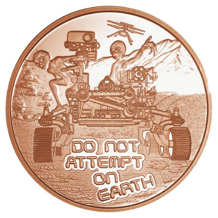 Area 51 "Don't Attempt on Earth" 1 oz Cobre