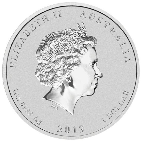 Lunar II: Rok Świni 1 uncja Srebra 2019