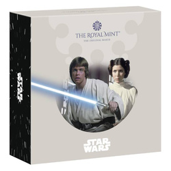 Star Wars Luke Skywalker și Prințesa Leia 5 oz Argint 2023 Proof