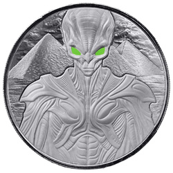 Ezüstérme Scottsdale Mint: Alien színezett 1 uncia ezüst 2025