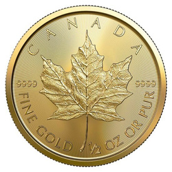 Canadian Maple Leaf 1/2 oz Gold 2021