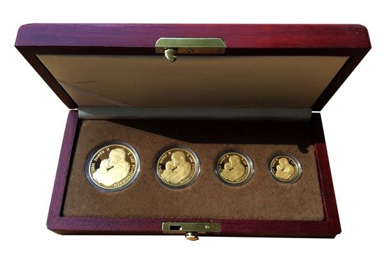 Set di 4 monete “Giovanni Paolo II X anni di pontificato” Proof