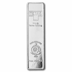 Niue: Tetris 1 oz Silver 7-Coin Tetrimino Shapes Set 2023