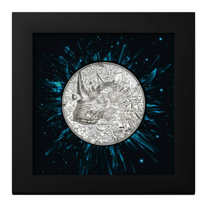 Cook Islands: Silver Burst – Rhino 3 oz Silver 2025 Proof