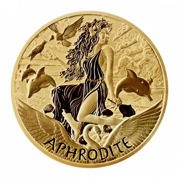 Tuvalu : Dieux de l'Olympe - Aphrodite 1 once d'or 2022