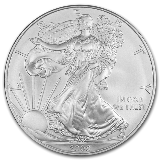 Amerykański Orzeł 1 uncja Srebra 2008
