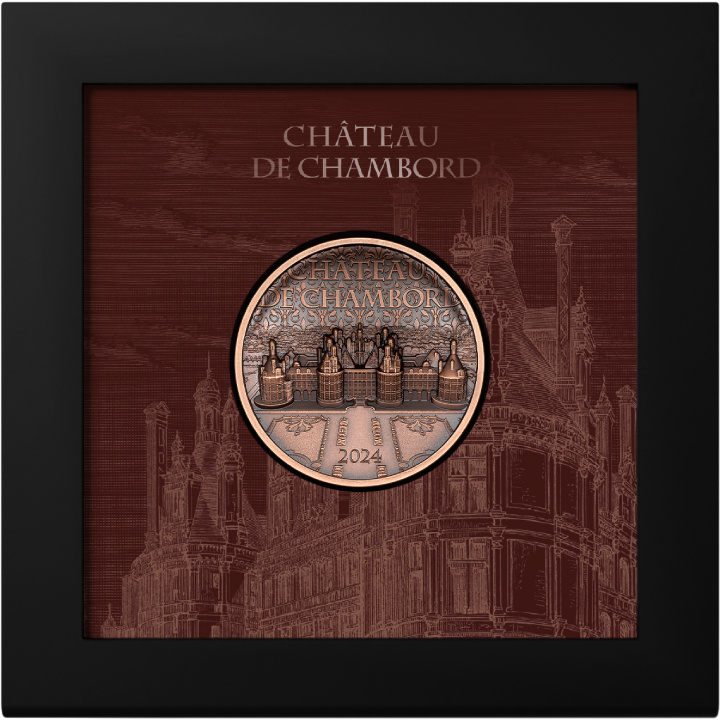 Isole Cook: Château de Chambord 50 grammi di rame 2024 Antique Finish