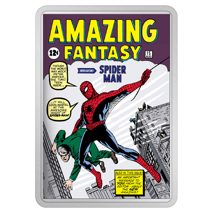 Niue: Marvel Comix - Amazing Fantasy coloured 2 oz Silber 2023 Proof