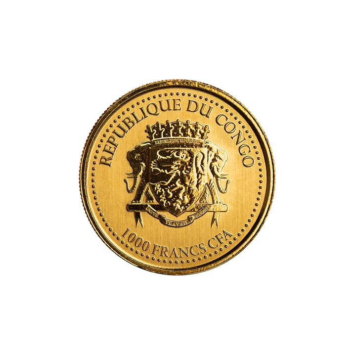 Congo: Silverback Gorilla 1/10 oz Gold 2022