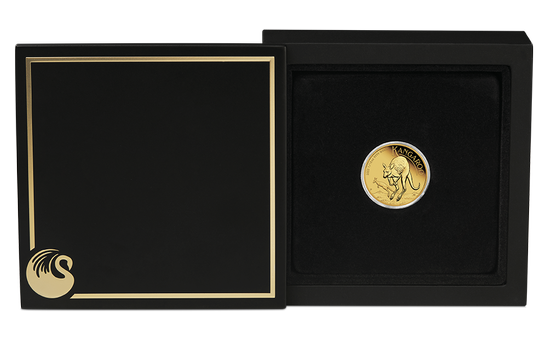 Zestaw Australijski Kangur 1/4 uncji & 1/10 uncji Złota 2022 Proof