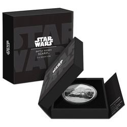 Niue : Star Wars - Battle Scenes of Scarif coloré 3 onces d'argent 2022 Proof