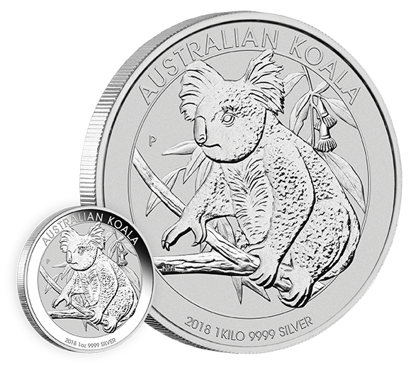 Koala 1000 gramů stříbra 2018