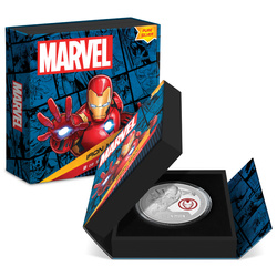 Niue: Marvel - Iron Man kolorowany 3 uncje Srebra 2024 Proof