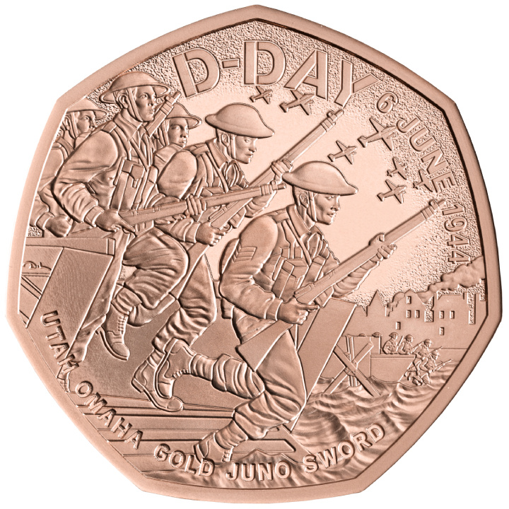 D-Day 50p Gold 2024 Proof 