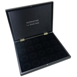 Leuchtturm Presentation cases for 20 Australian Emu 1 oz Silver coins in capsules 