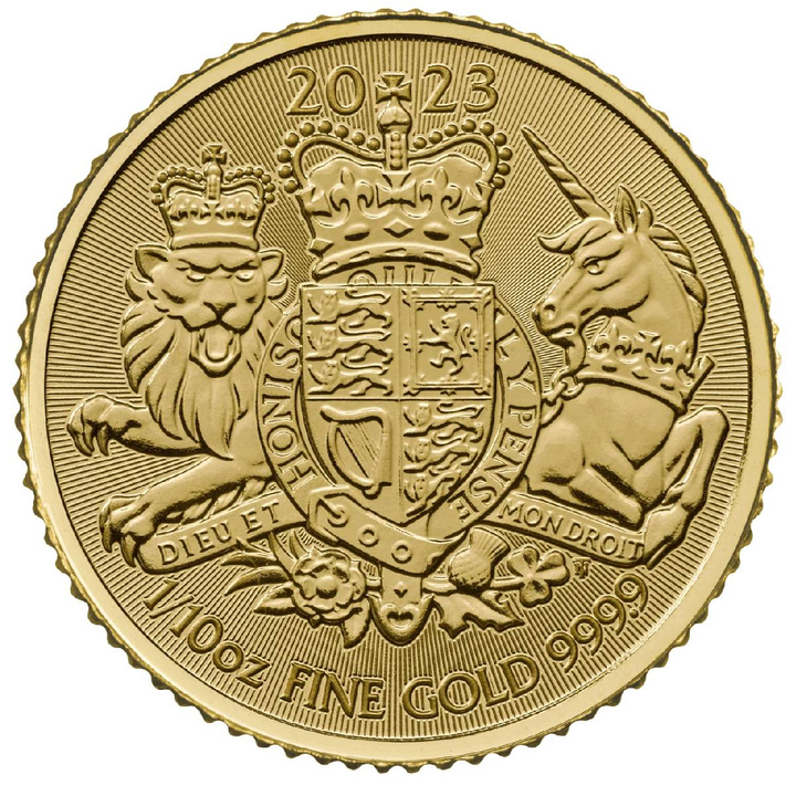 Armoiries royales 1/10 oz or 2023