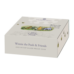 Medvídek Pú a přátelé barevné stříbro 2022 Proof
