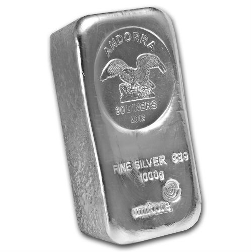 Barrenmünze Umicore Andorra 1000 g Silber 2012