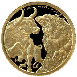 Ciad: Bull & Bear 1/10 oncia d'oro 2023