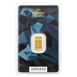 Złota Sztabka Czech Mint/Argor Heraeus - Czech Lion 1 gram Złota 
