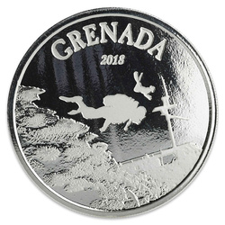 Granada: Paraíso del buceo 1 oz Plata 2018