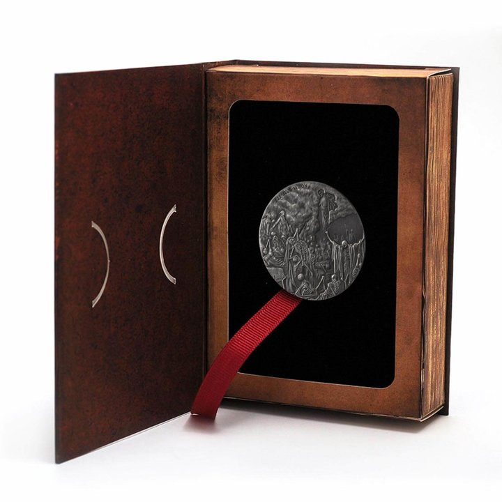 Niue: Biblico - La visione di Ezechiele 2 once d'argento 2016 Proof Antiqued Coin