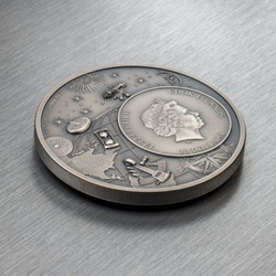 Cook-szigetek: Történelmi műszerek – Asztrolábium 2 uncia ezüst 2023 Ultra magas dombornyomású antikolt érme