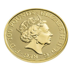 Les bêtes royales Tudor : Lion d'Angleterre 1 once d'or 2022