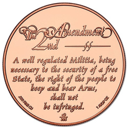2nd Amendment Minuteman 1 ounce of copper