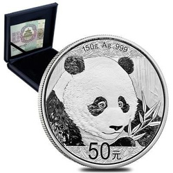 China Panda 150 gram Silver 2018 year PROOF