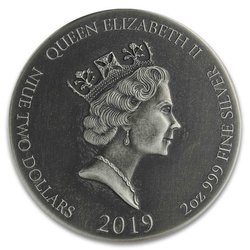 Niue: Bíblica - El primogénito muerto 2 onzas Plata 2019 Proof Antiqued Coin